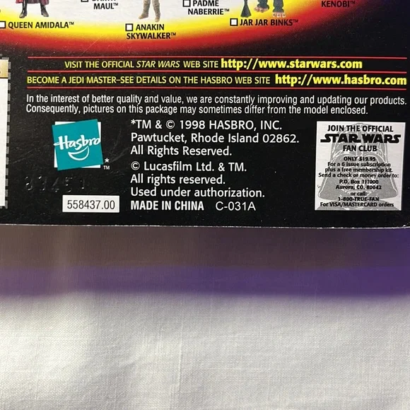 1998 STAR WARS Episode 1 ANAKIN SKYWALKER (Tatooine) Action figure - Picture 8 of 8